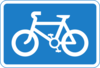 Cycle Route Sign Clip Art